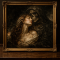 Gothic portrait with thorn crown